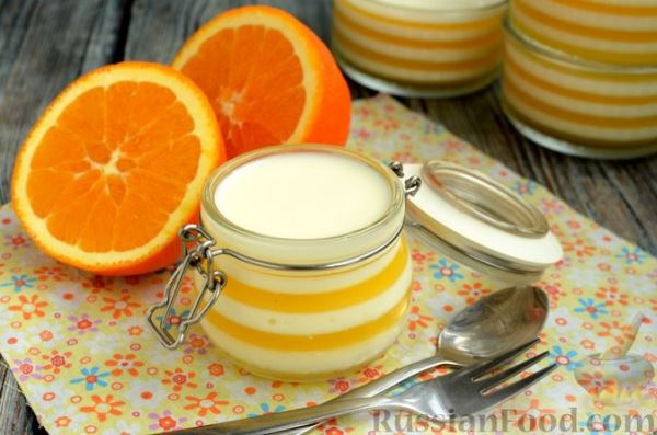 Молочно-апельсиновое желе