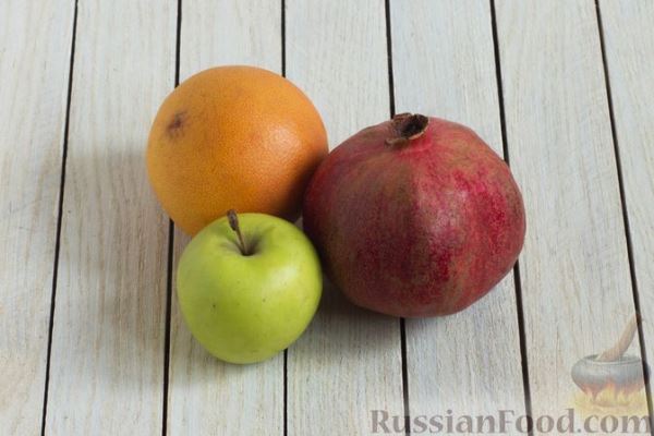 Смузи из яблока, грейпфрута и граната